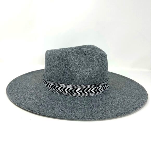 Fadivo Felted Style WIDE BRIM Buckaroo Hat - GREY - Picture 3 of 7